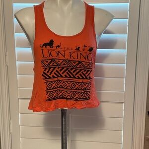 Disney The Lion King Graphic Orange Tank Top